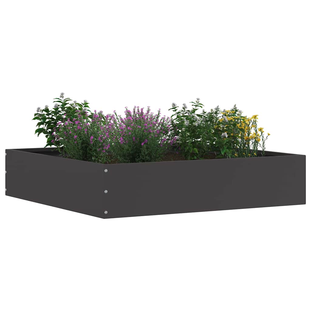 Ograda oko Travnjaka 6 pcs Crna 60 x 60 x 13 cm Čelik