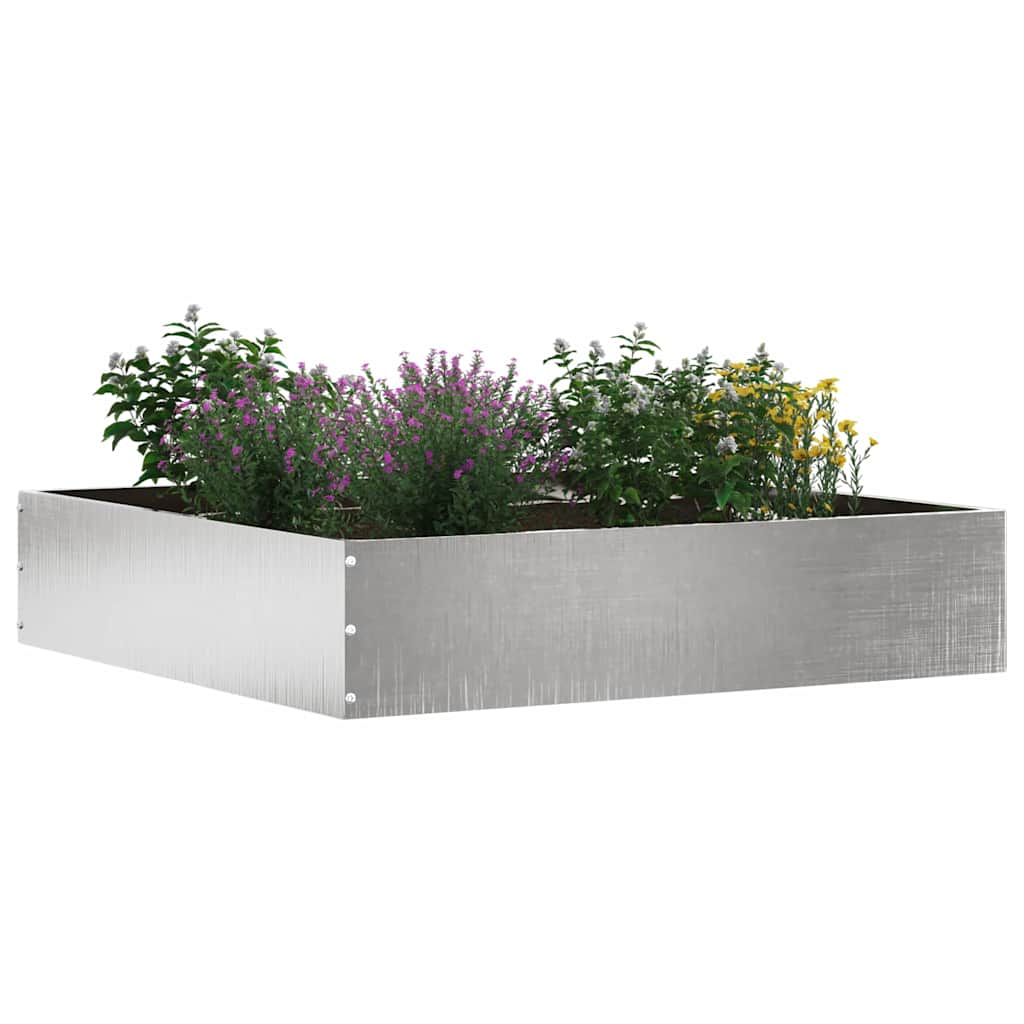 Ograda oko Travnjaka 6 pcs Srebrno 60 x 60 x 13 cm