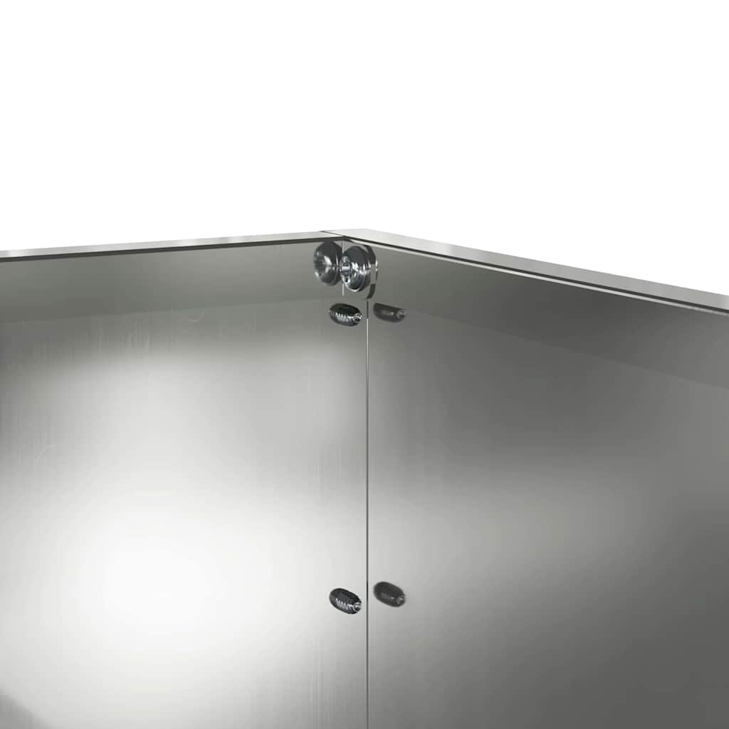 Ograda oko Travnjaka 6 pcs Srebrno 60 x 60 x 13 cm
