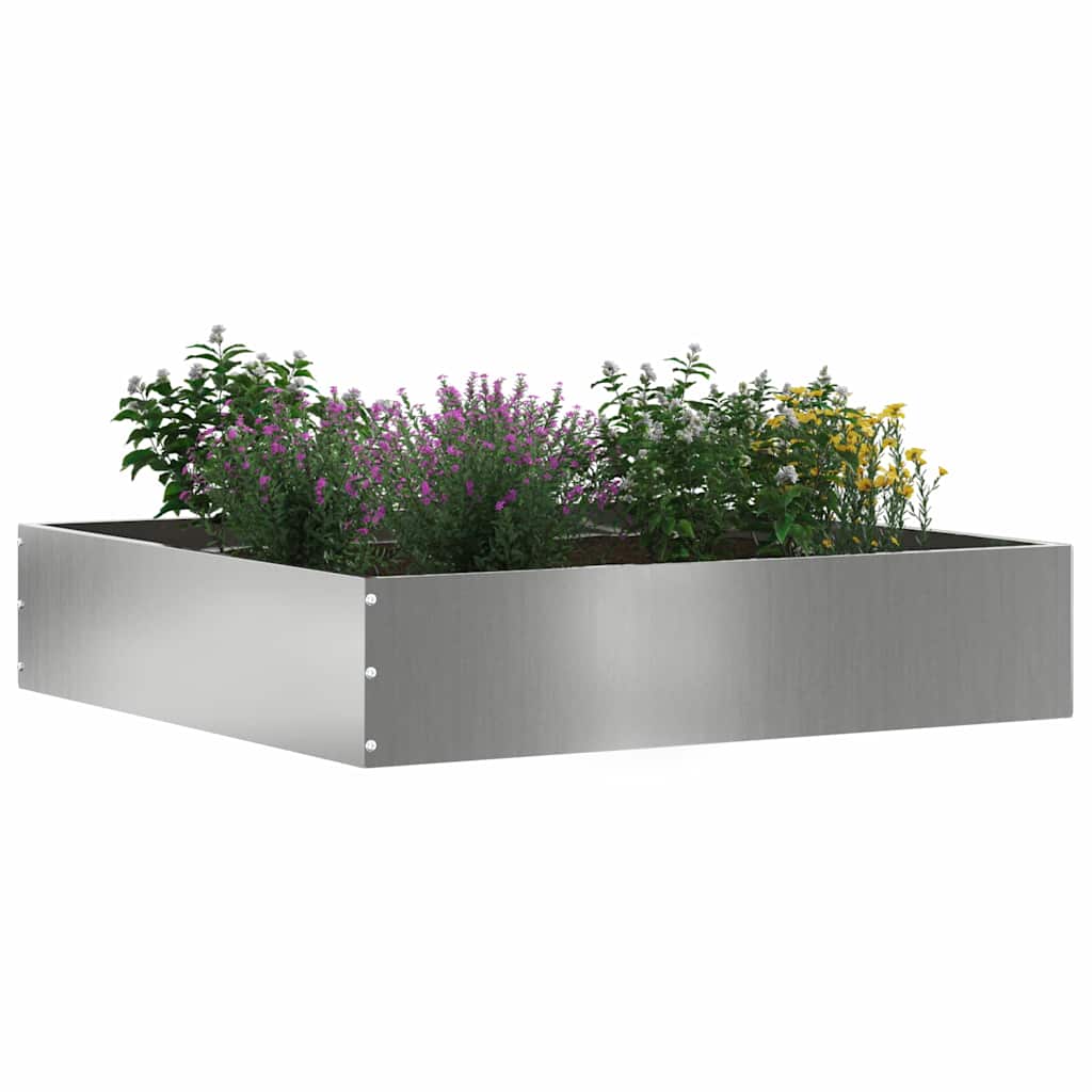 Ograda oko Travnjaka 6 pcs Srebrno 60 x 60 x 13 cm
