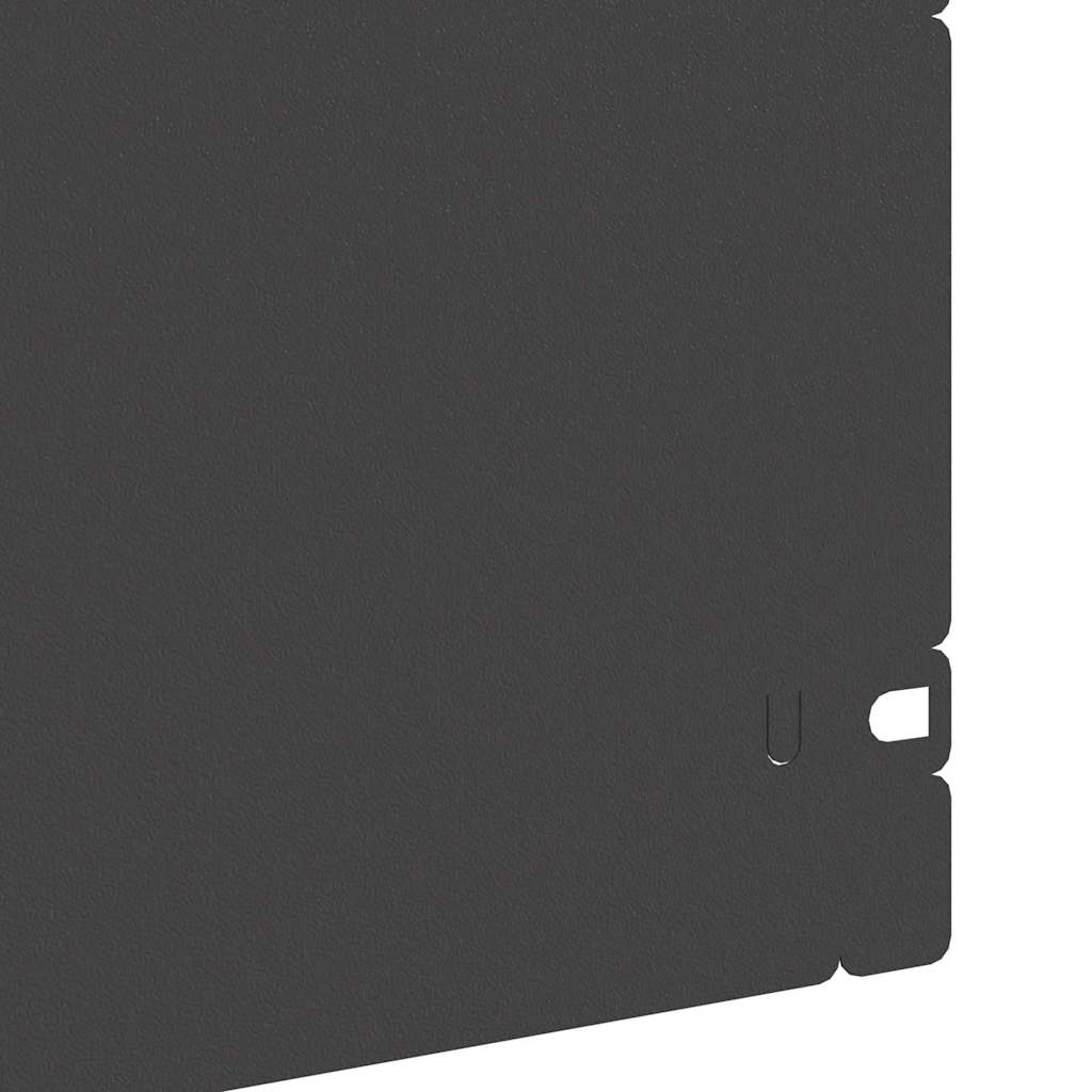 Rubnjaci za travnjak 20 pcs Crna 103 x 0,05 x 22 cm Čelik