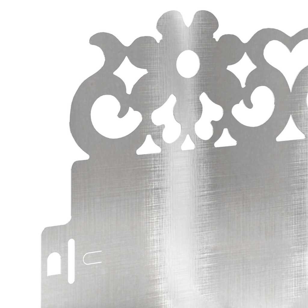 Rubnjaci za travnjak 10 pcs Srebrno 103 x 0,05 x 22 cm