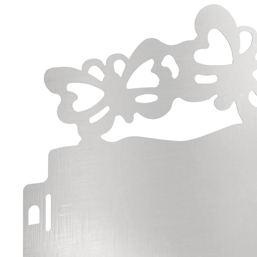 Rubnjaci za travnjak 10 pcs Srebrno 103 x 0,05 x 22 cm