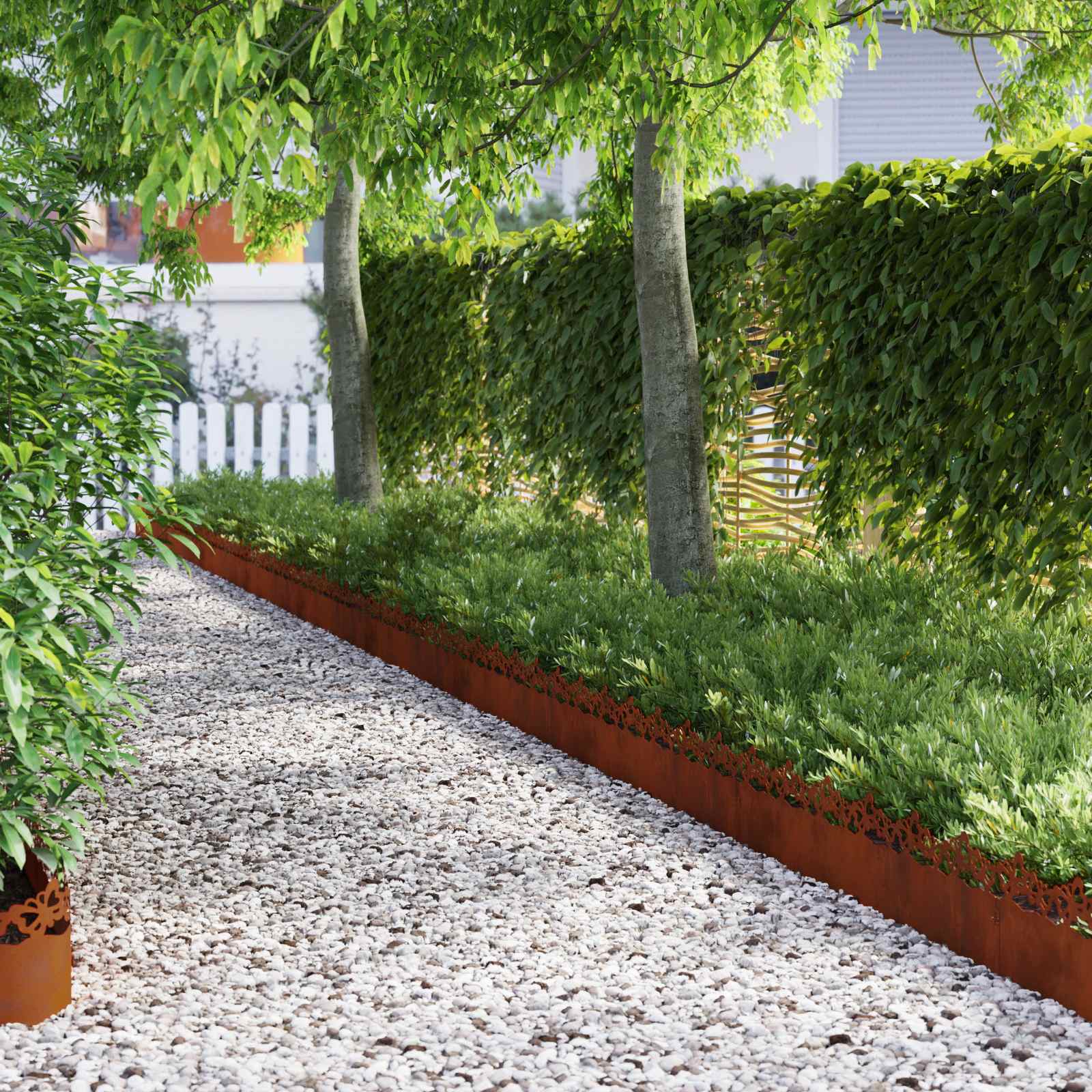 Rubnjaci za travnjak 20 pcs Rđa 103 x 0,05 x 22 cm