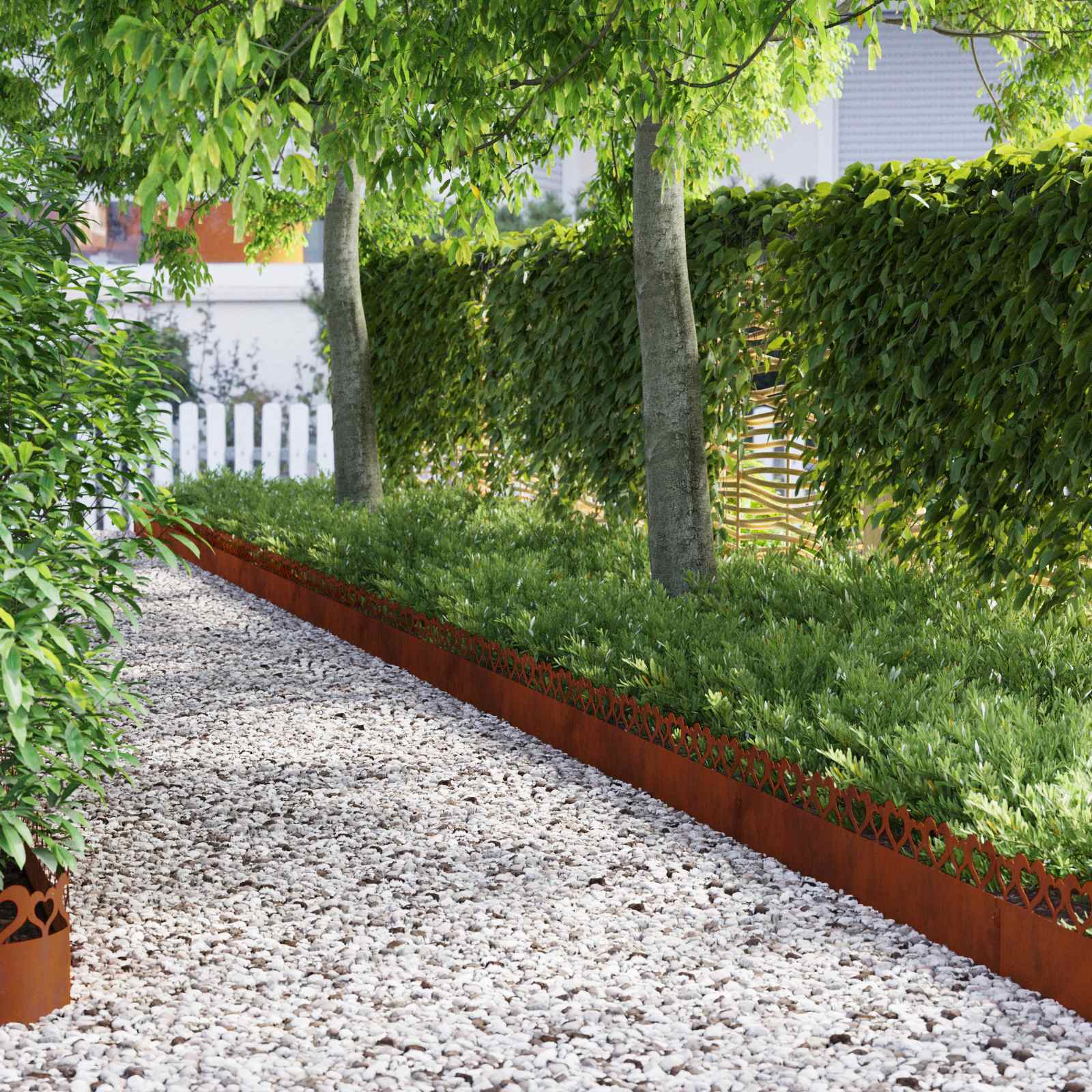 Rubnjaci za travnjak 30 pcs Rđa 103 x 0,05 x 22 cm