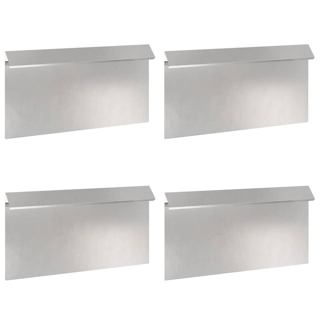 Ograda protiv puževa 4 pcs 50 x 3,5 x 25 cm Nehrđajući čelik