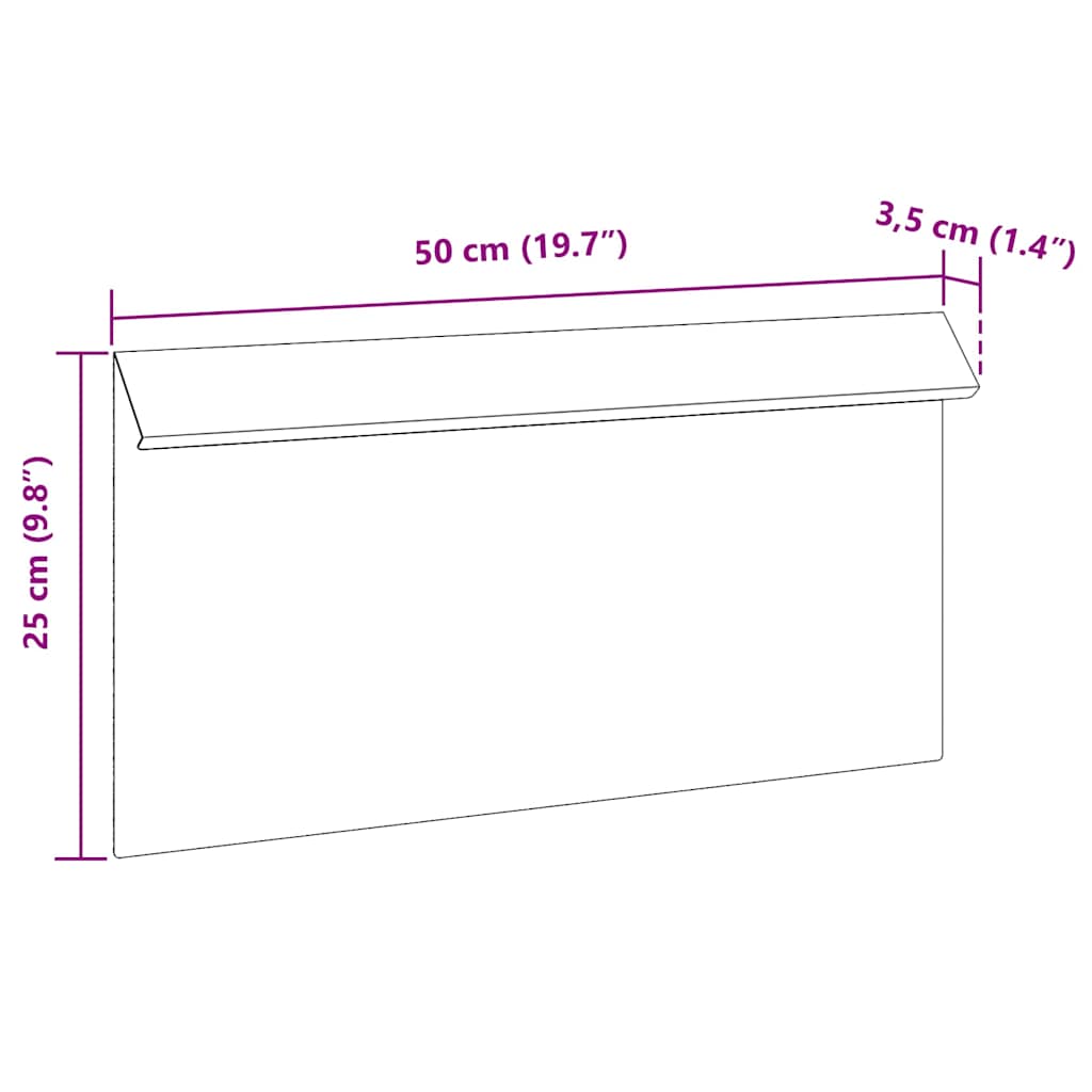 Ograda protiv puževa 4 pcs Rđa 50 x 3,5 x 25 cm