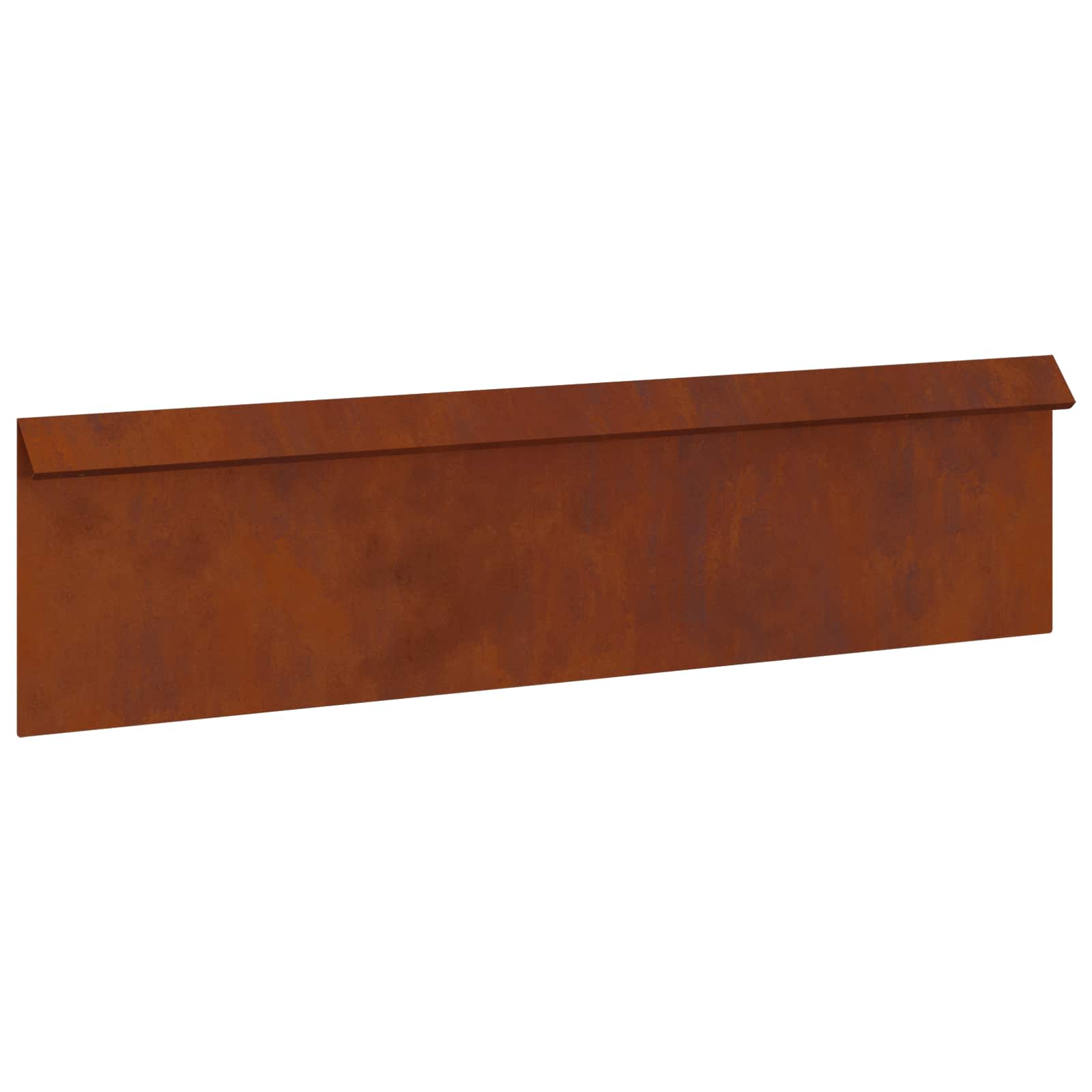 Ograda protiv puževa 4 pcs Rđa 100 x 3,5 x 25 cm