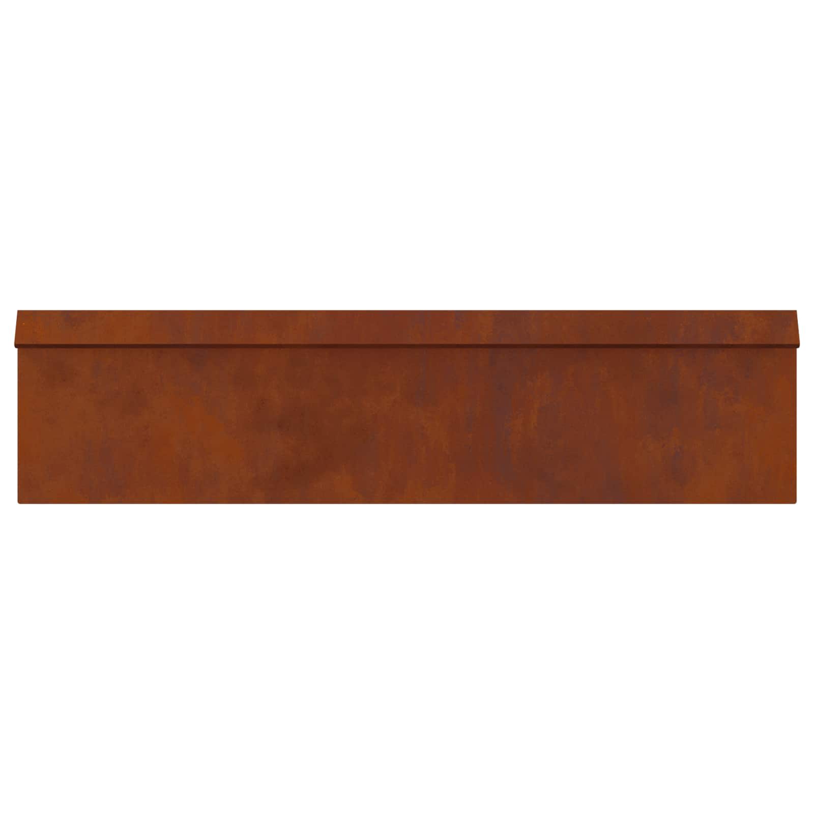 Ograda protiv puževa 4 pcs Rđa 100 x 3,5 x 25 cm