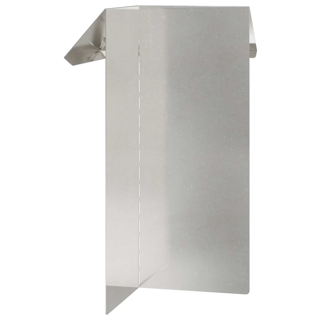 Ograda protiv puževa 4 pcs Srebrno 13,5 x 13,5 x 25 cm