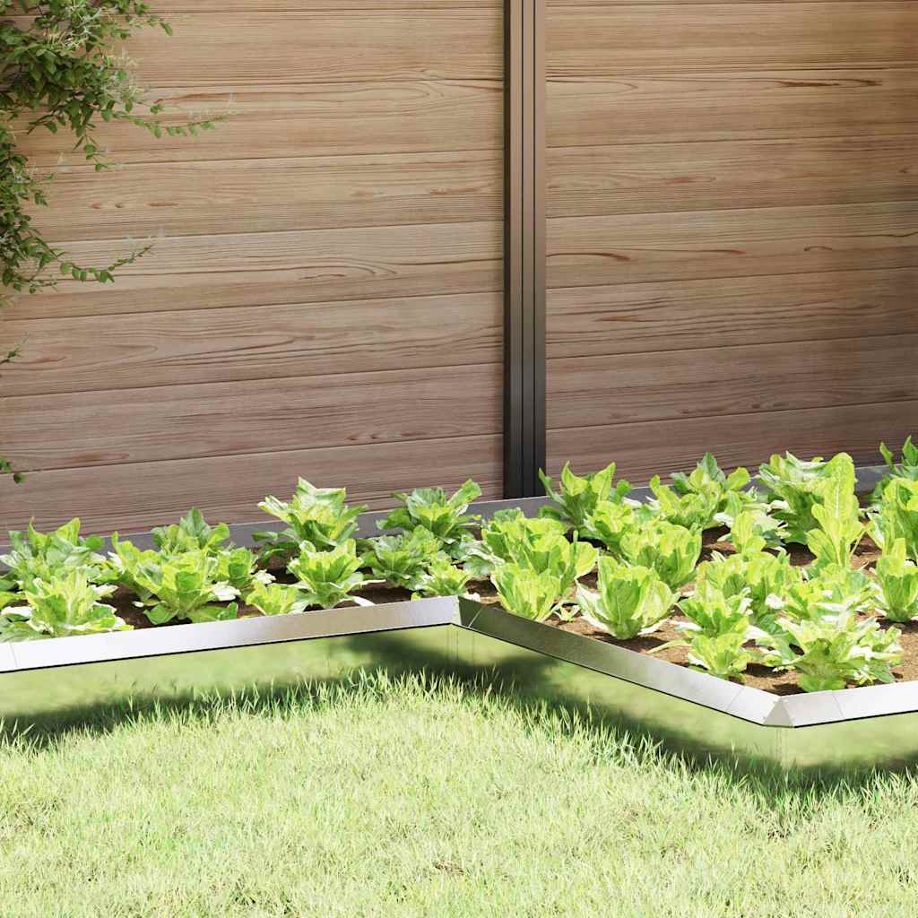 Ograda protiv puževa 4 pcs 10 x 10 x 25 cm Nehrđajući čelik