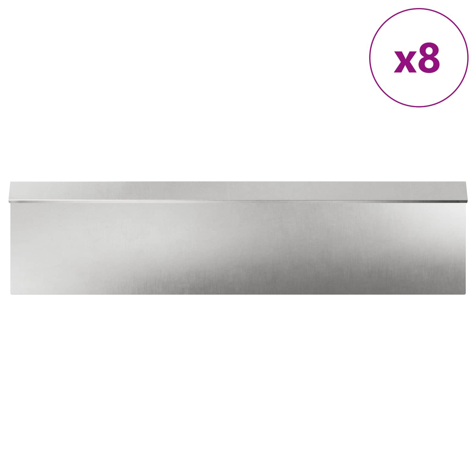 Ograde protiv puževa 12 pcs Srebrno Nehrđajući čelik