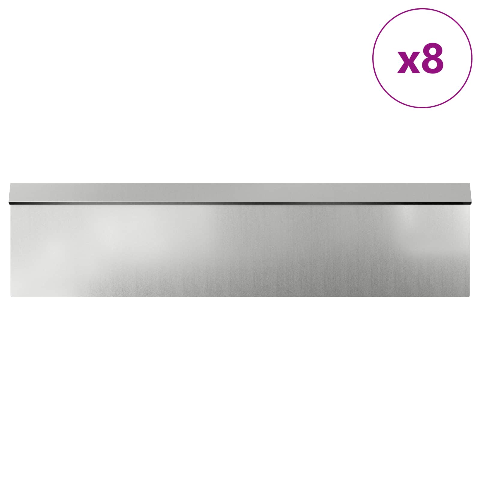 Ograde protiv puževa 12 pcs Srebrno Cinkani čelik