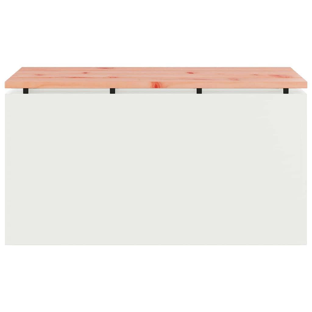 Vrtna klupa Bijelo 80 x 40 x 43 cm Čelik