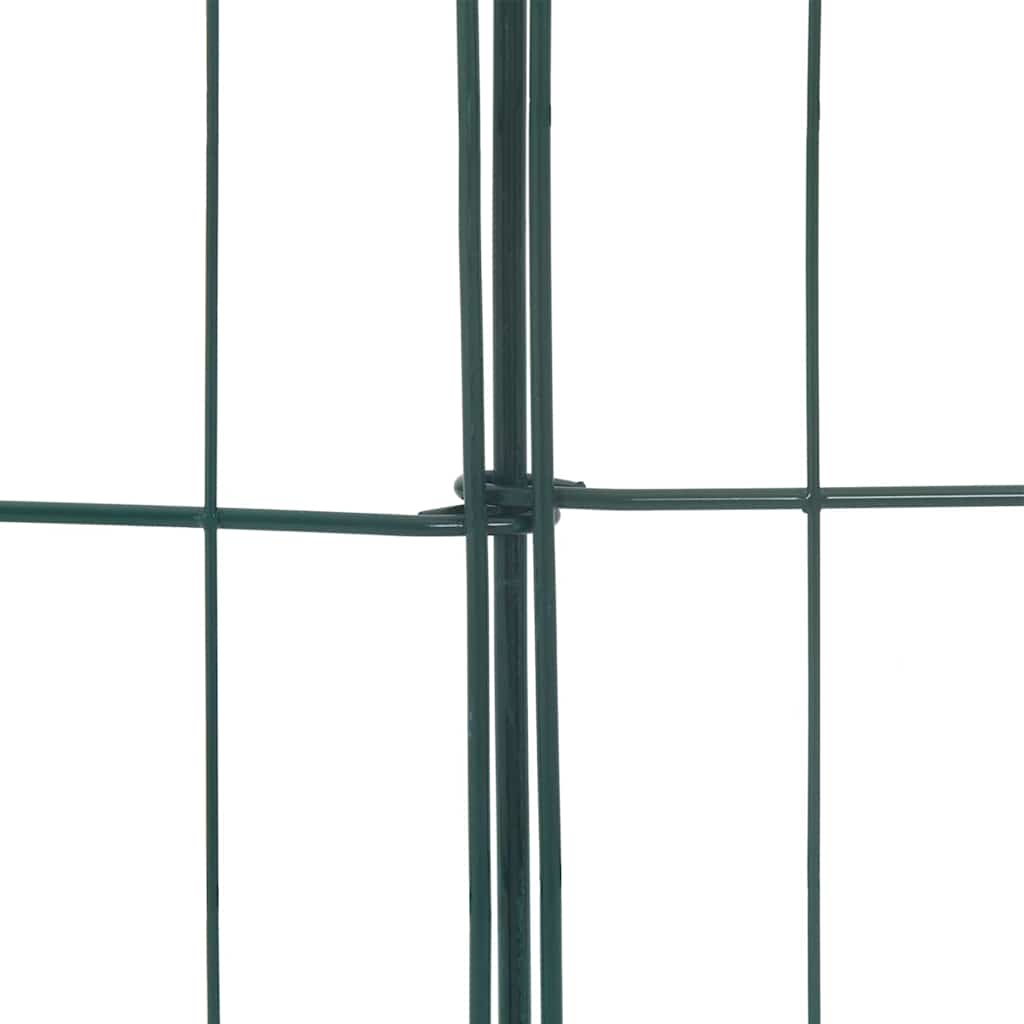 Set ograde za ribnjak 5 pcs Zelena 100 x 50 cm Čelik