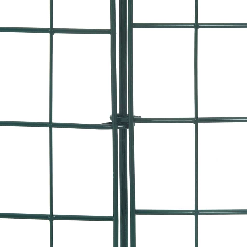 Set ograde za ribnjak 8 kom. 50 x 80 cm Čelik Zelena