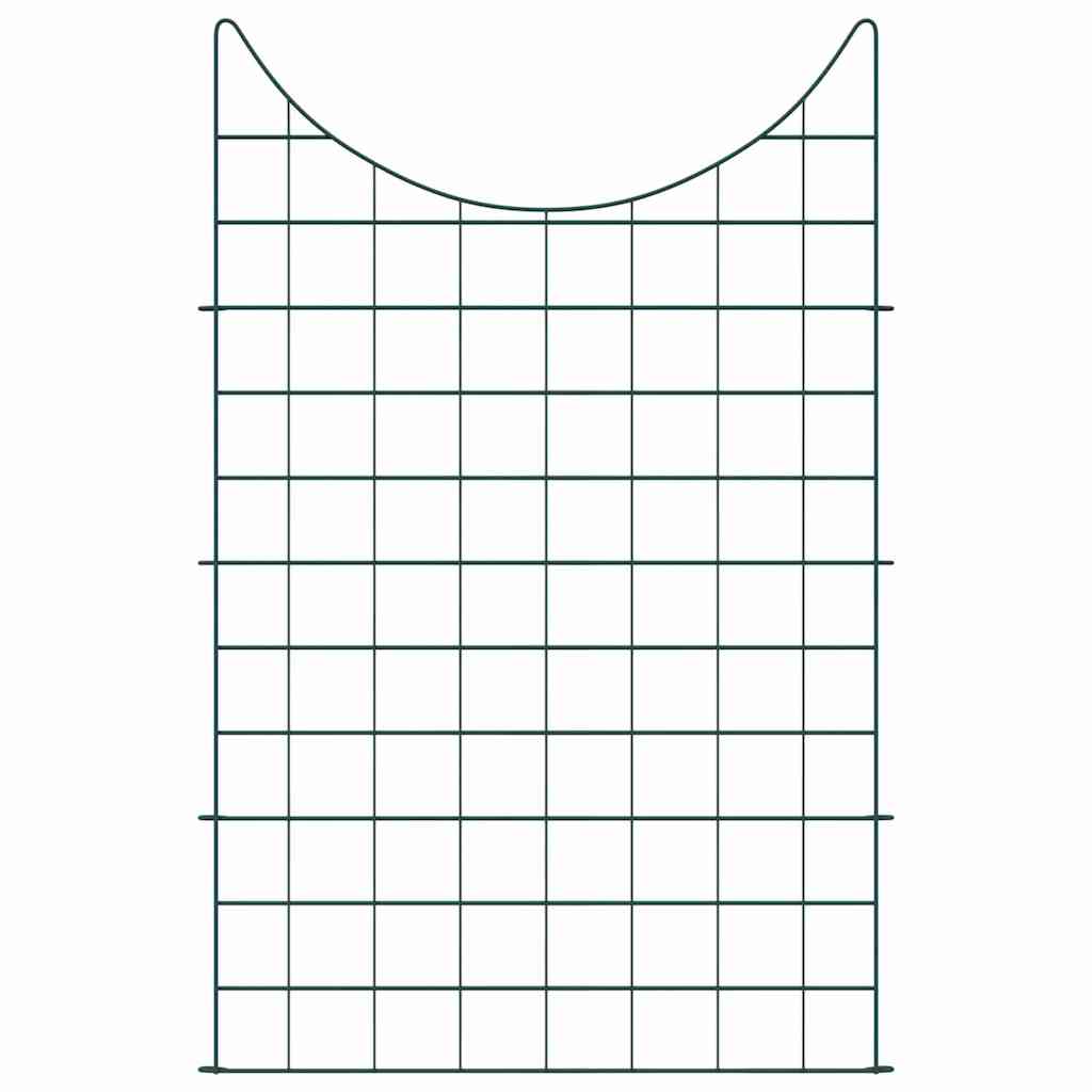Set ograde za ribnjak 8 kom. 50 x 80 cm Čelik Zelena