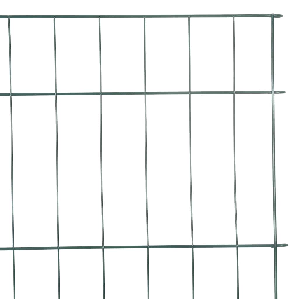 Set ograde za ribnjak 8 kom. 50 x 80 cm Čelik Zelena