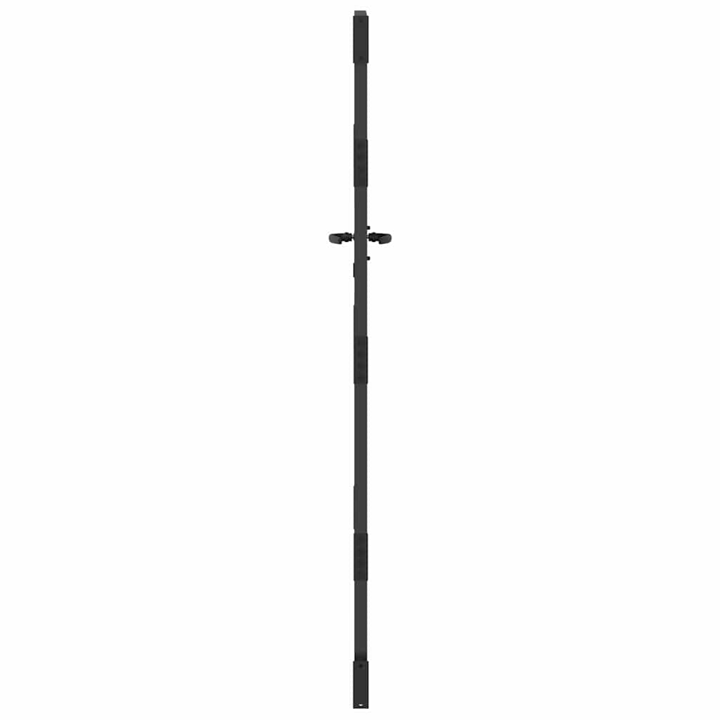 Vrtna vrata Crna 85 x 200 cm Čelik s praškastim premazom