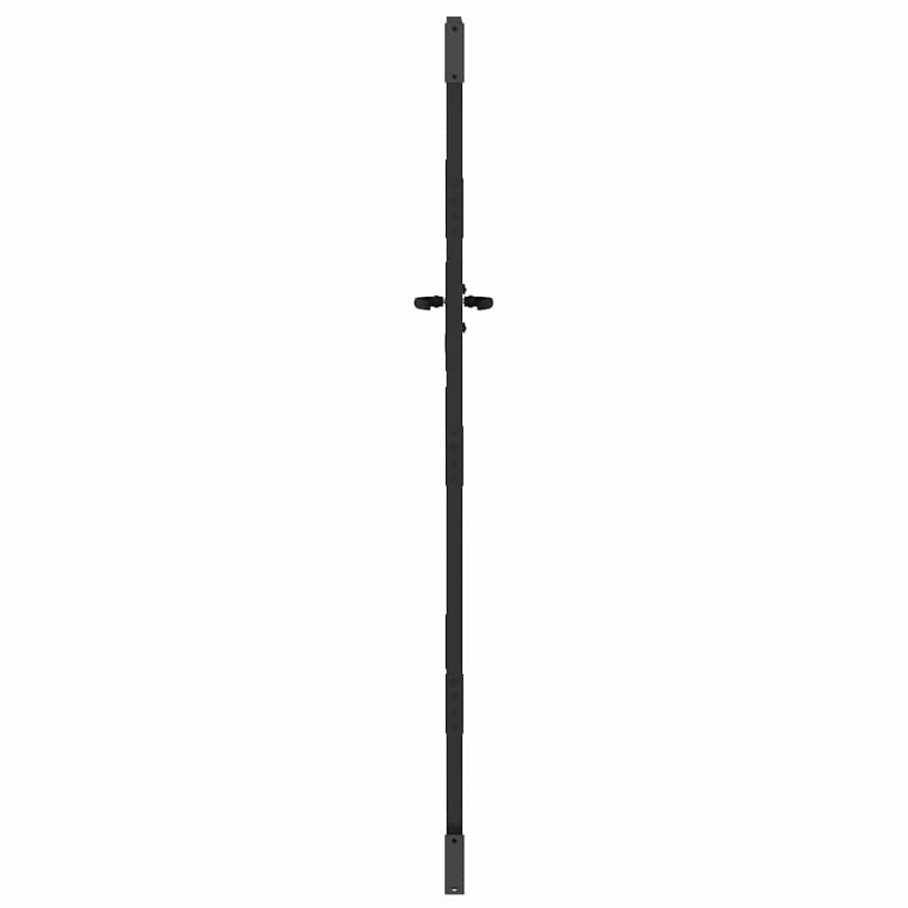 Vrtna vrata Crna 85 x 175 cm Čelik s praškastim premazom