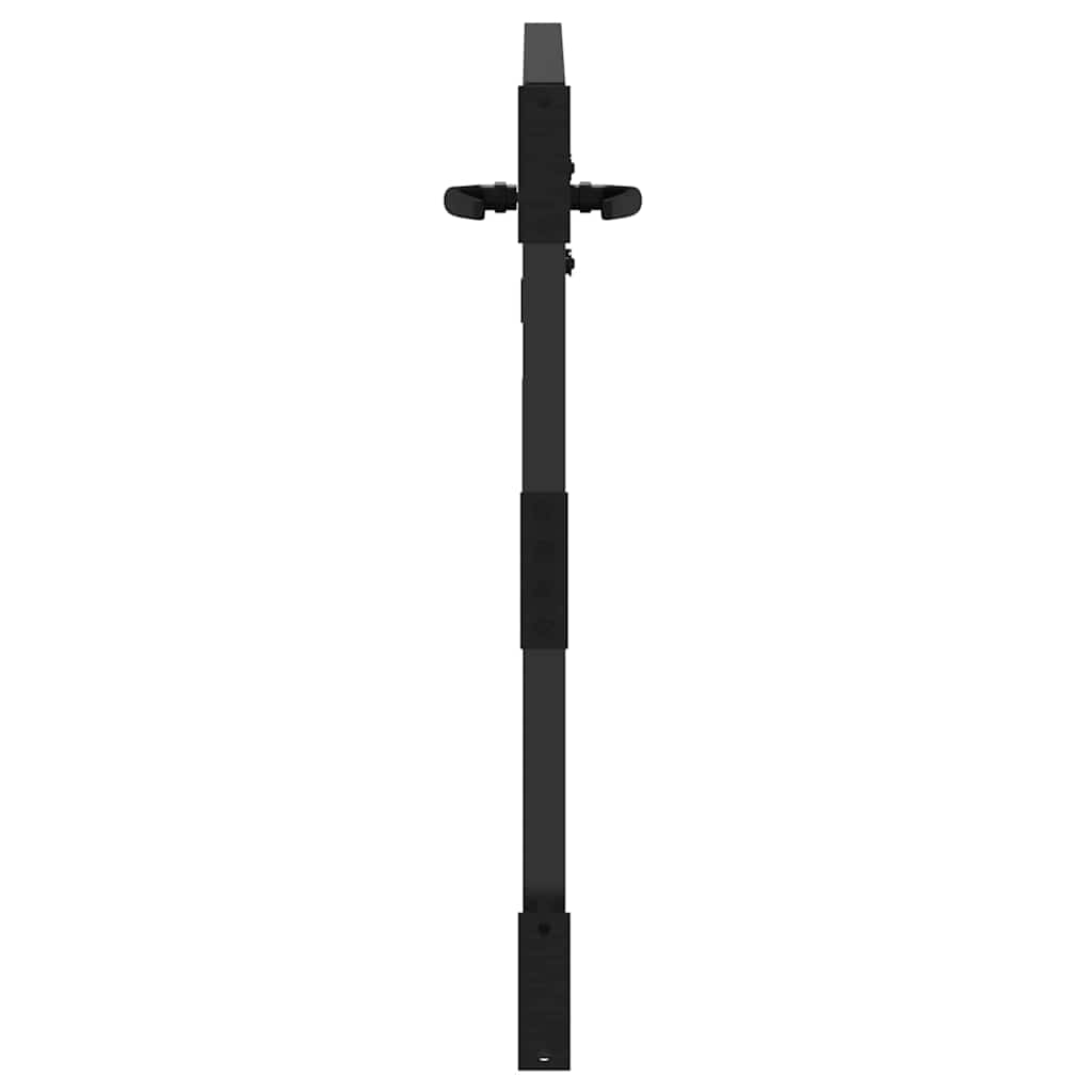 Vrtna vrata 85 x 100 cm Crna Može se zaključati