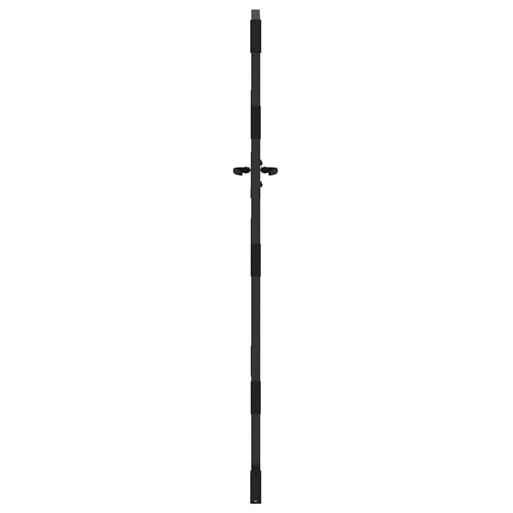 Vrtna vrata Crna 85 x 125 cm Čelik s praškastim premazom
