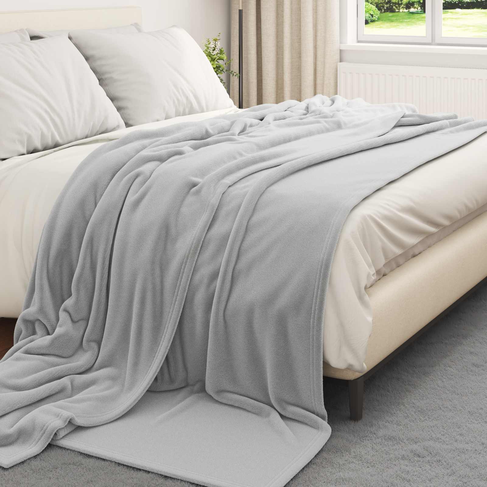Pokrivači za bacanje 6 pcs Siva 220 x 240 cm Runo