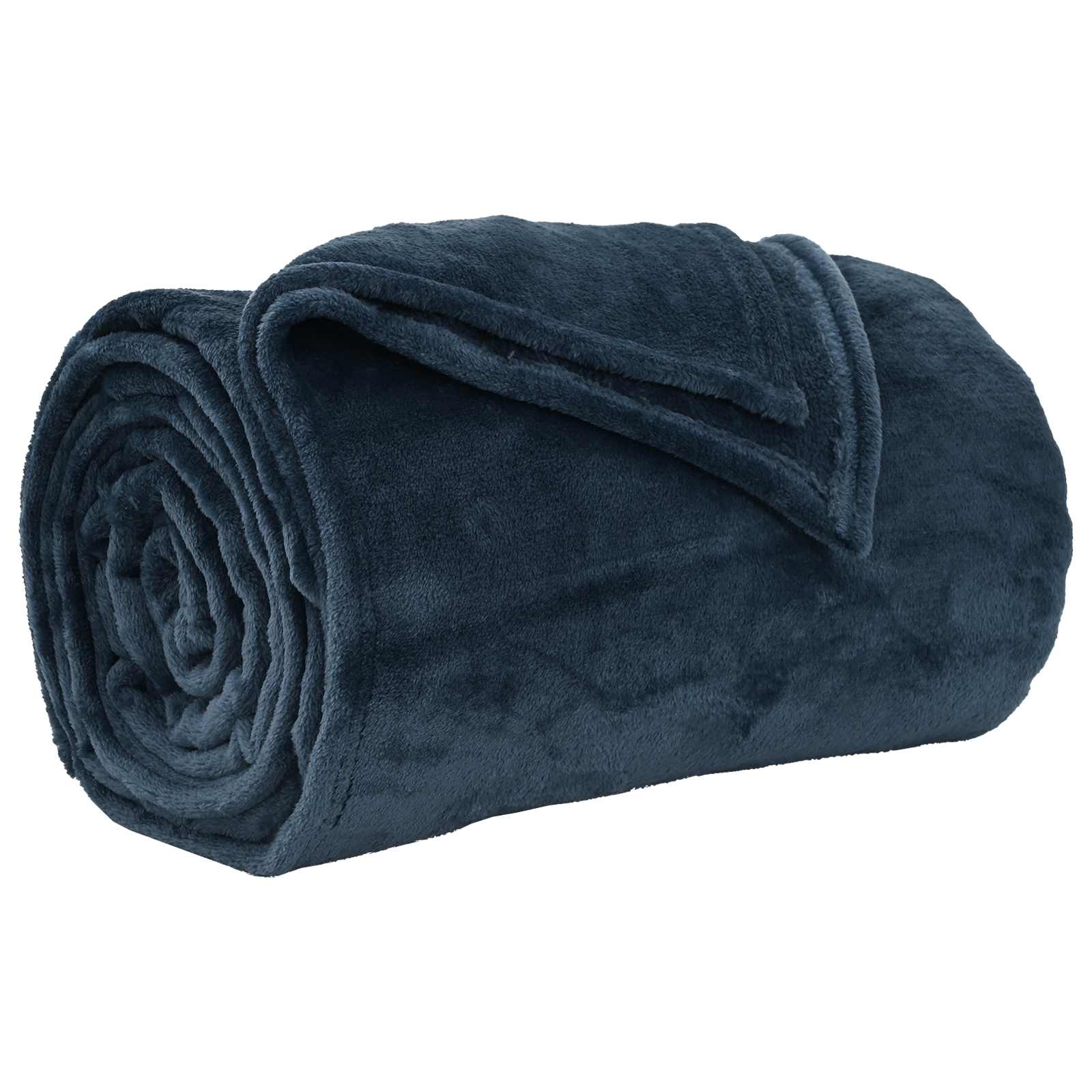 Pokrivači za bacanje 6 pcs Mornarsko plava 240 x 270 cm Runo