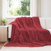 Pokrivač Bordeaux Crvena 240 x 220 cm Runo
