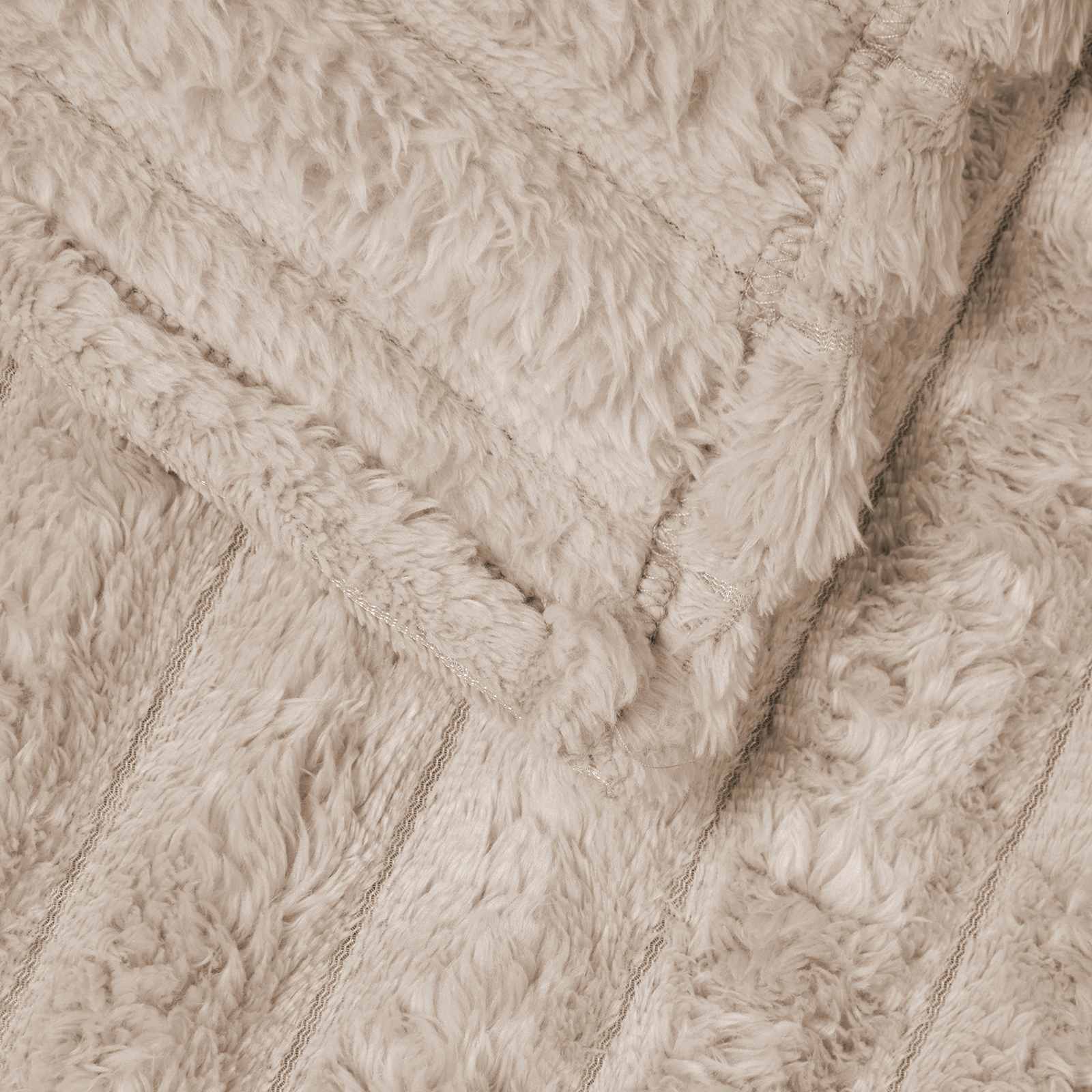 Pokrivači za bacanje 6 pcs Bež 200 x 150 cm Runo