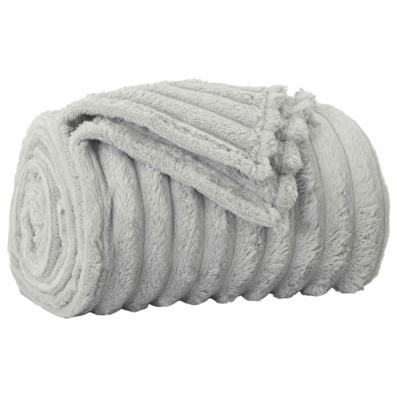 Pokrivači za bacanje 6 pcs Siva 200 x 150 cm Runo