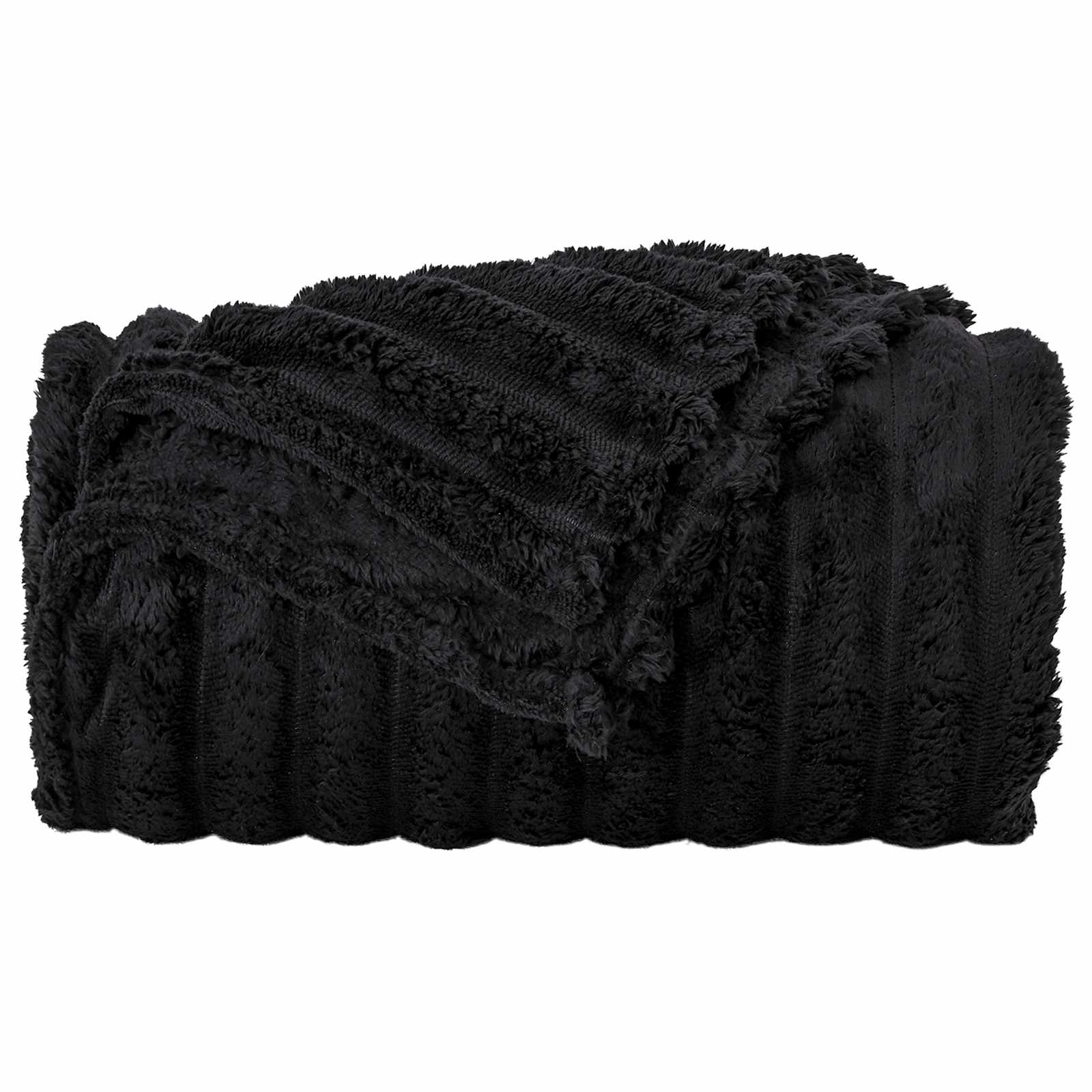 Pokrivači za bacanje 6 pcs Crna 270 x 240 cm Runo