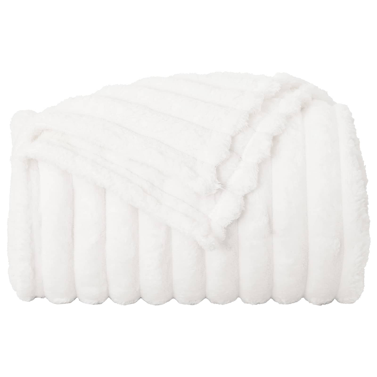 Pokrivači za bacanje 6 pcs Bijelo 240 x 220 cm Runo