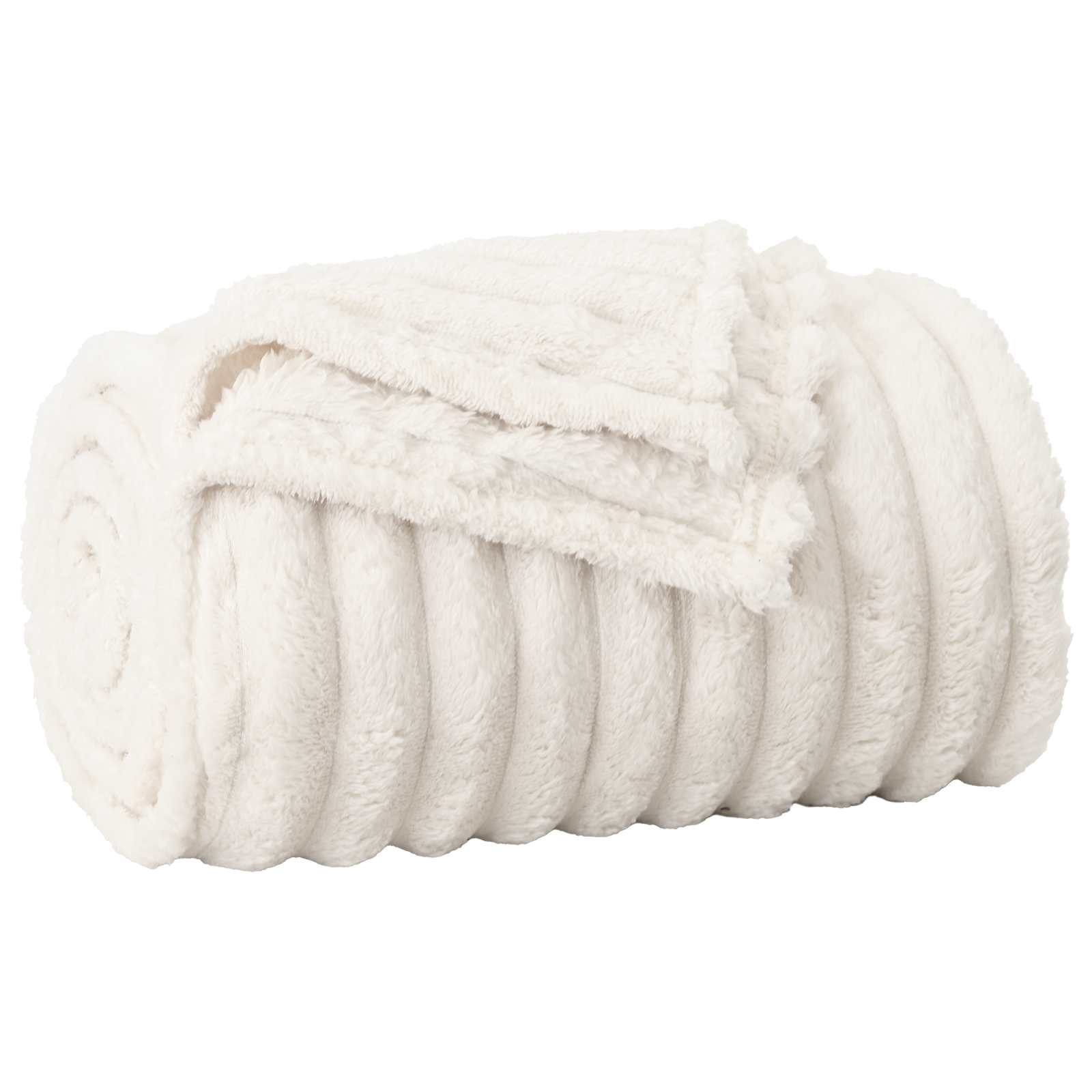 Pokrivači za bacanje 6 pcs Krema 240 x 220 cm Runo