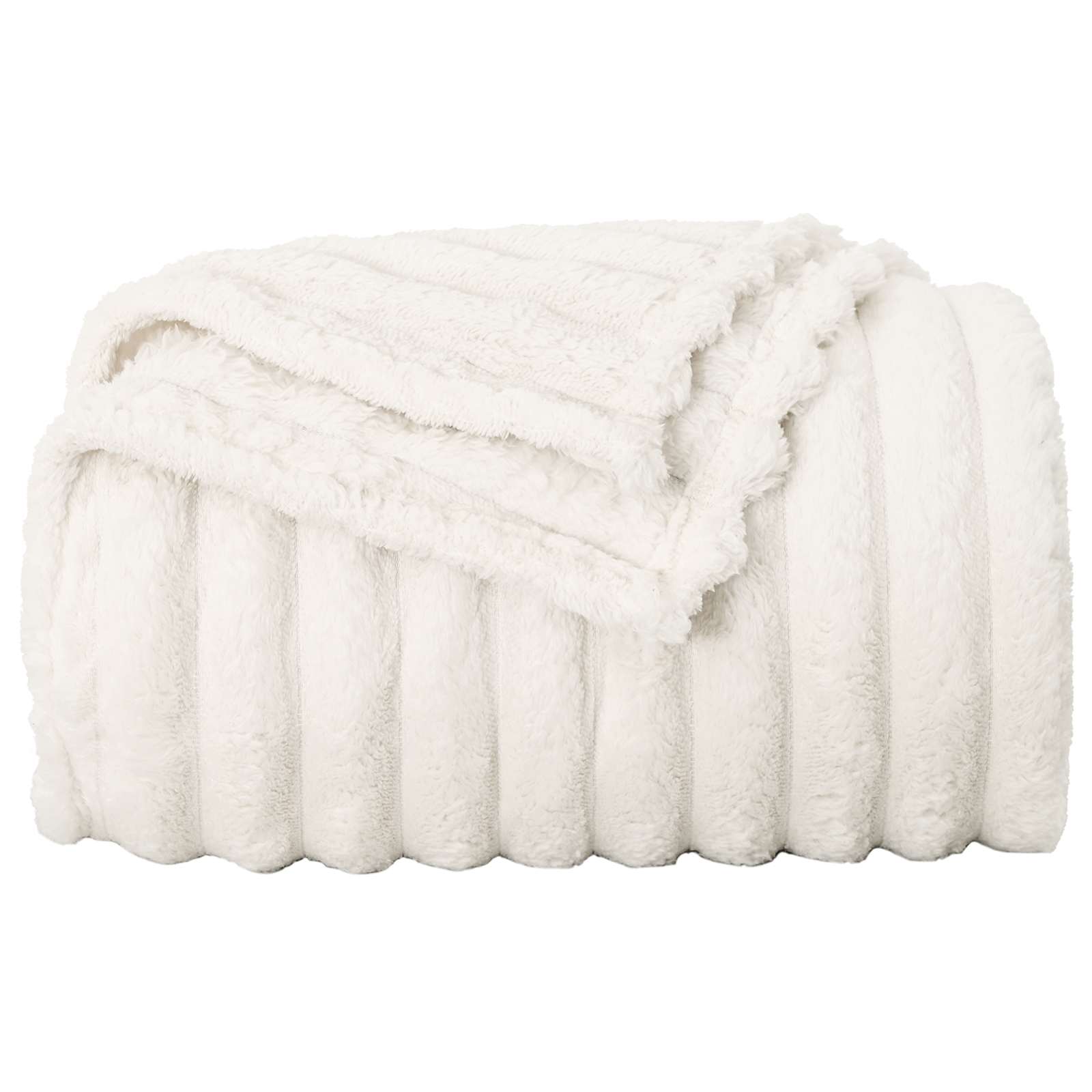 Pokrivači za bacanje 6 pcs Krema 240 x 220 cm Runo