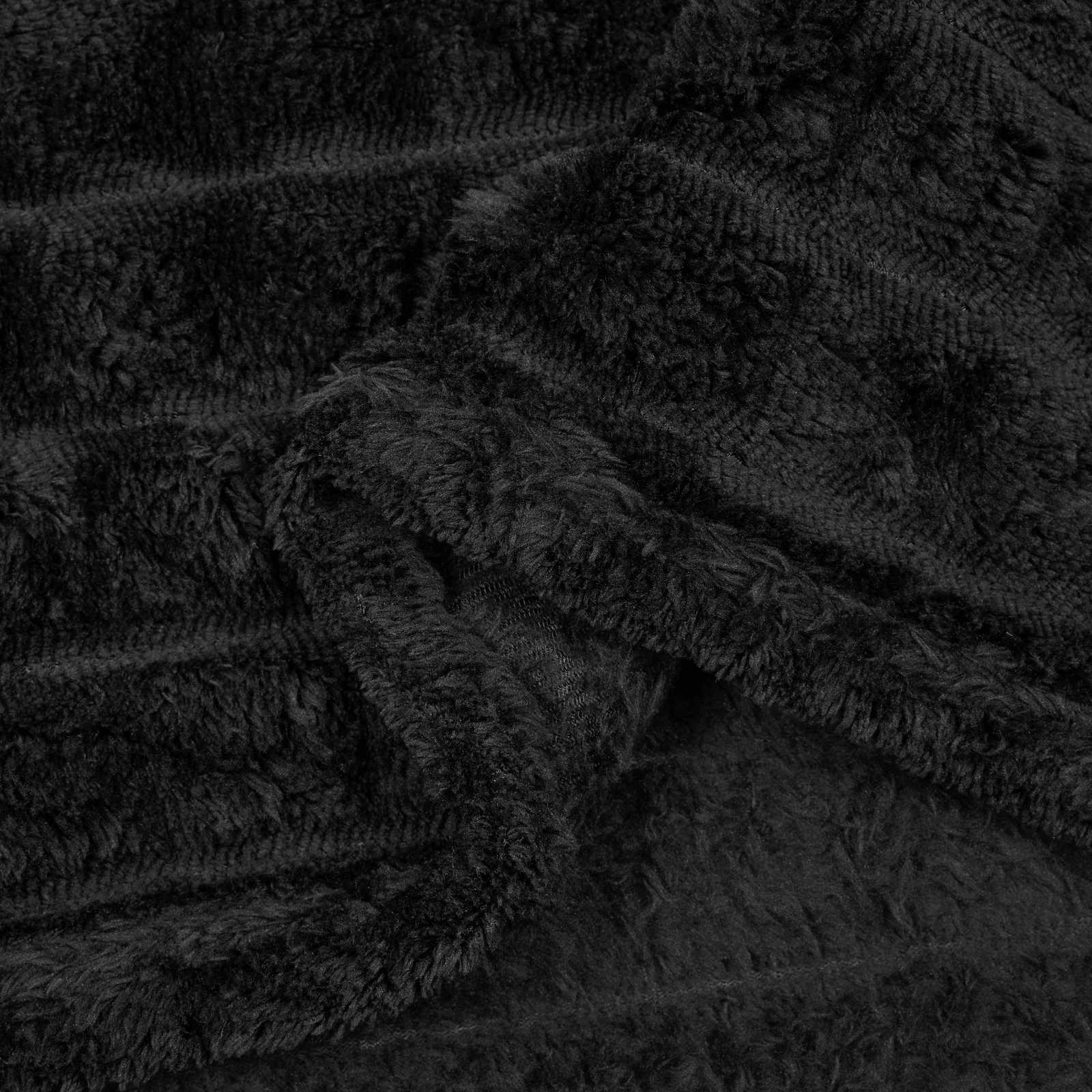 Pokrivač Crna 200 x 150 cm Runo