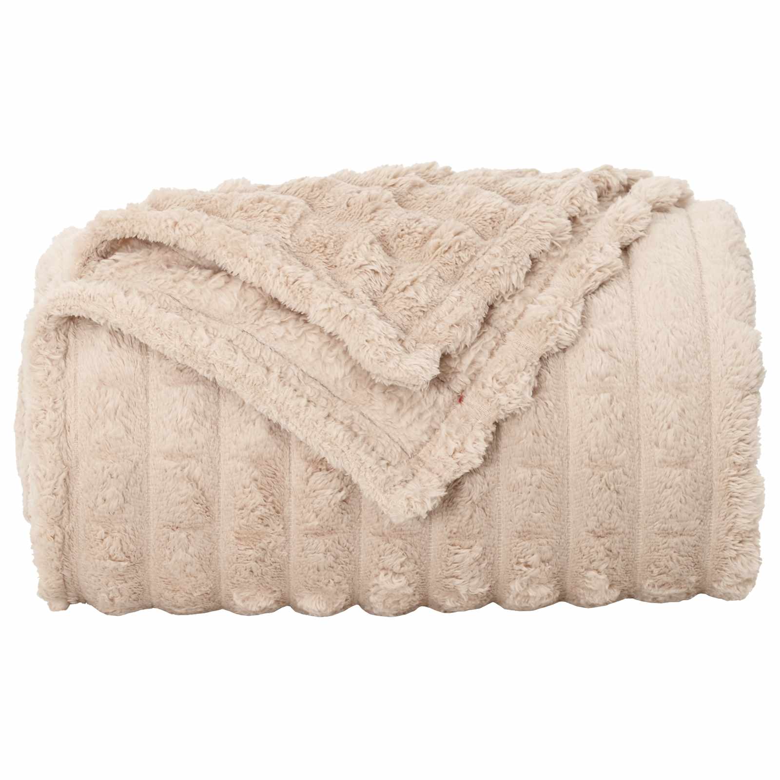 Pokrivači za bacanje 6 pcs Bež 200 x 150 cm Runo
