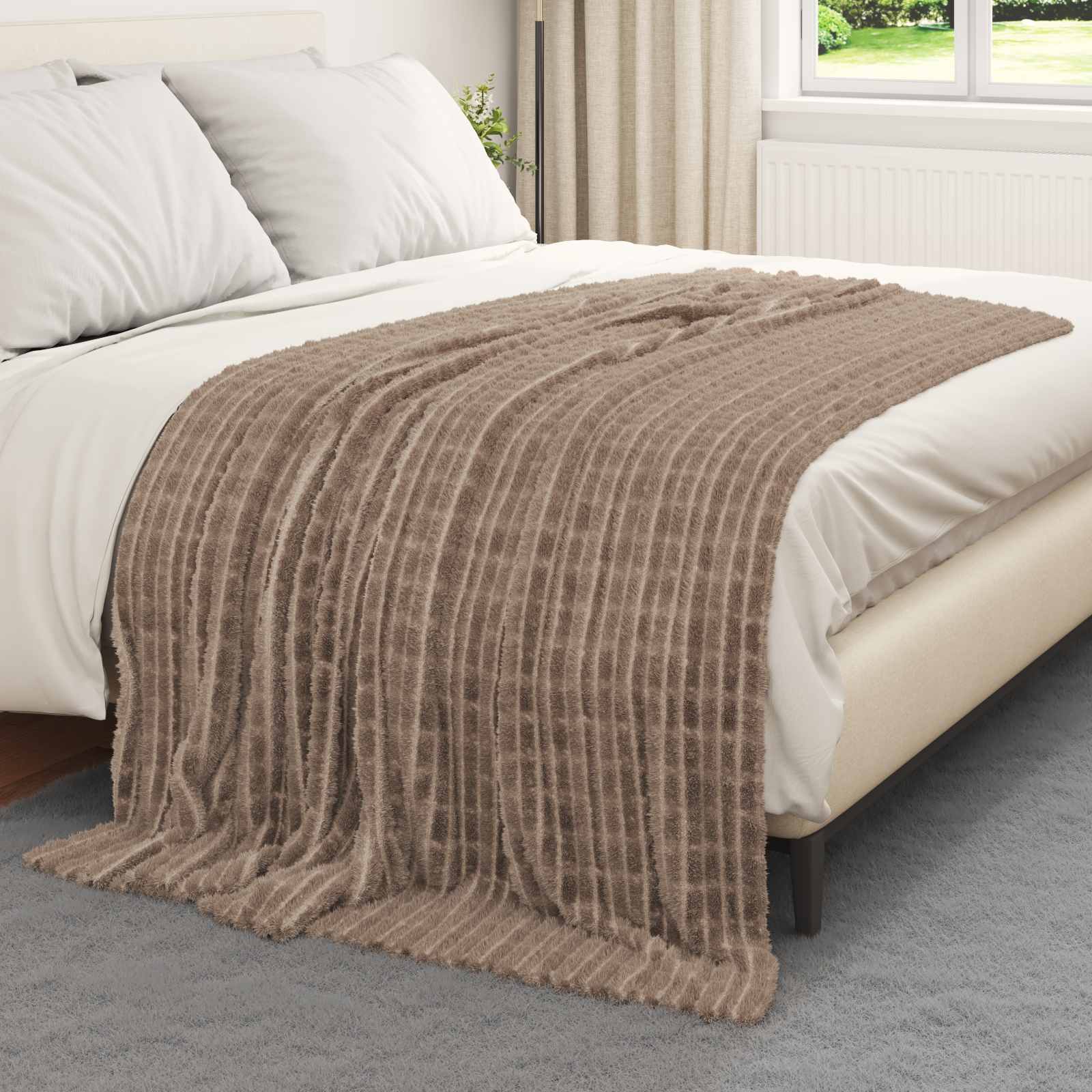 Pokrivači za bacanje 6 pcs Kamel 200 x 150 cm Runo