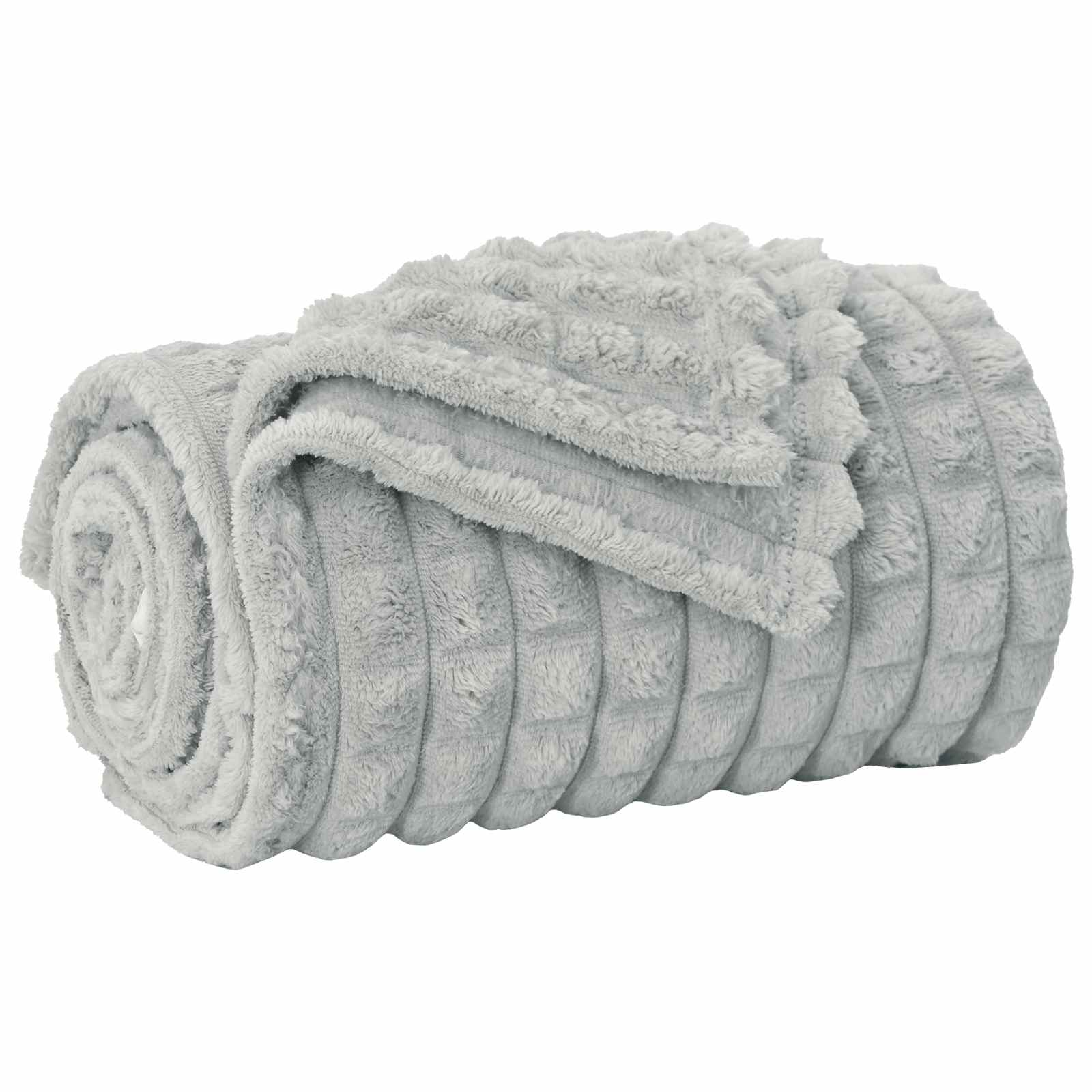 Pokrivači za bacanje 6 pcs Siva 150 x 130 cm Runo