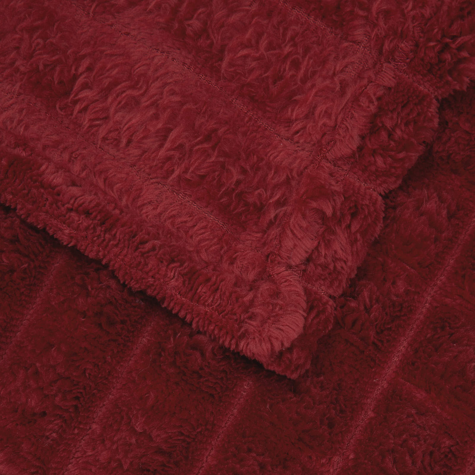 Pokrivači za bacanje 6 pcs Bordeaux Crvena 200 x 150 cm Runo