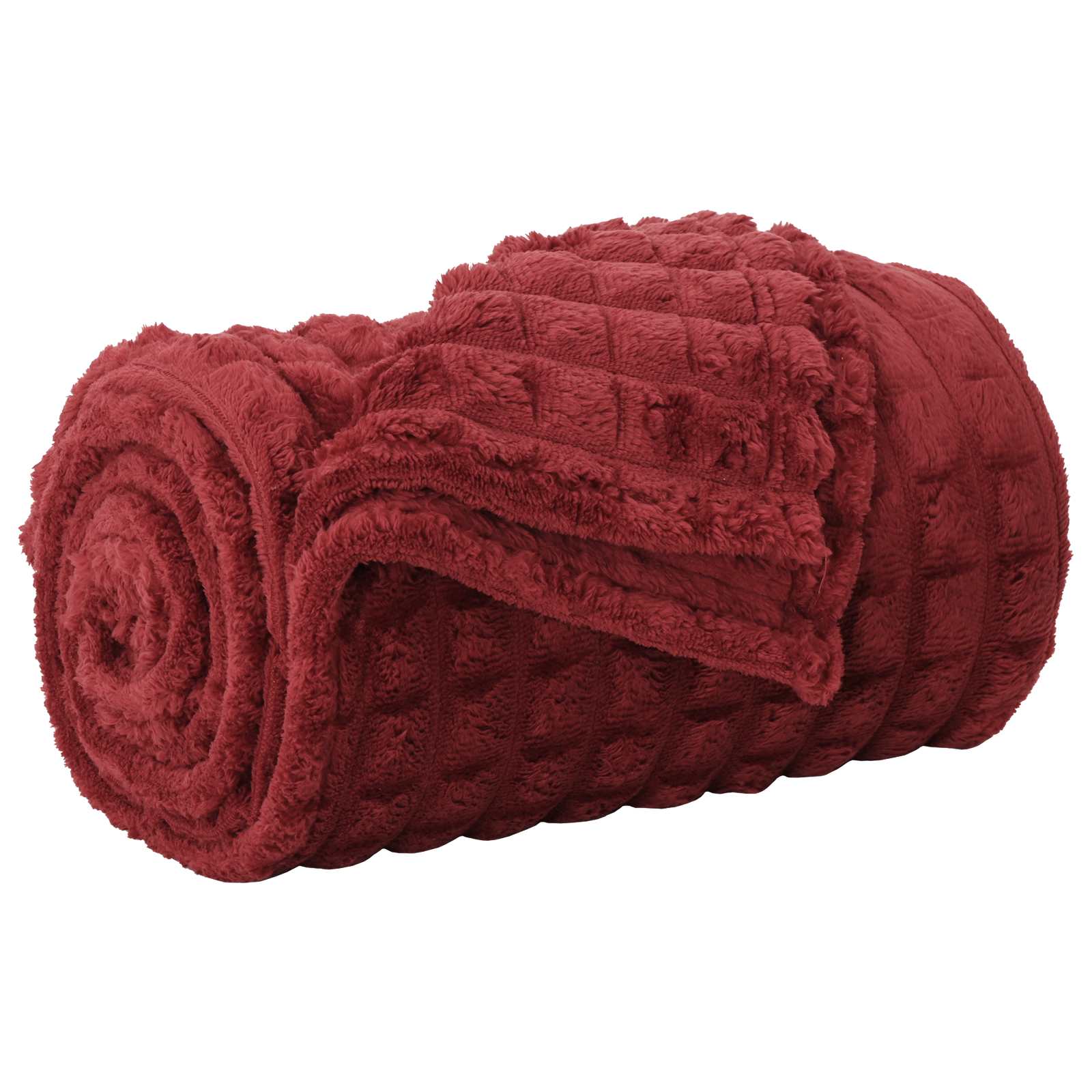 Pokrivači za bacanje 6 pcs Bordeaux Crvena 270 x 240 cm Runo