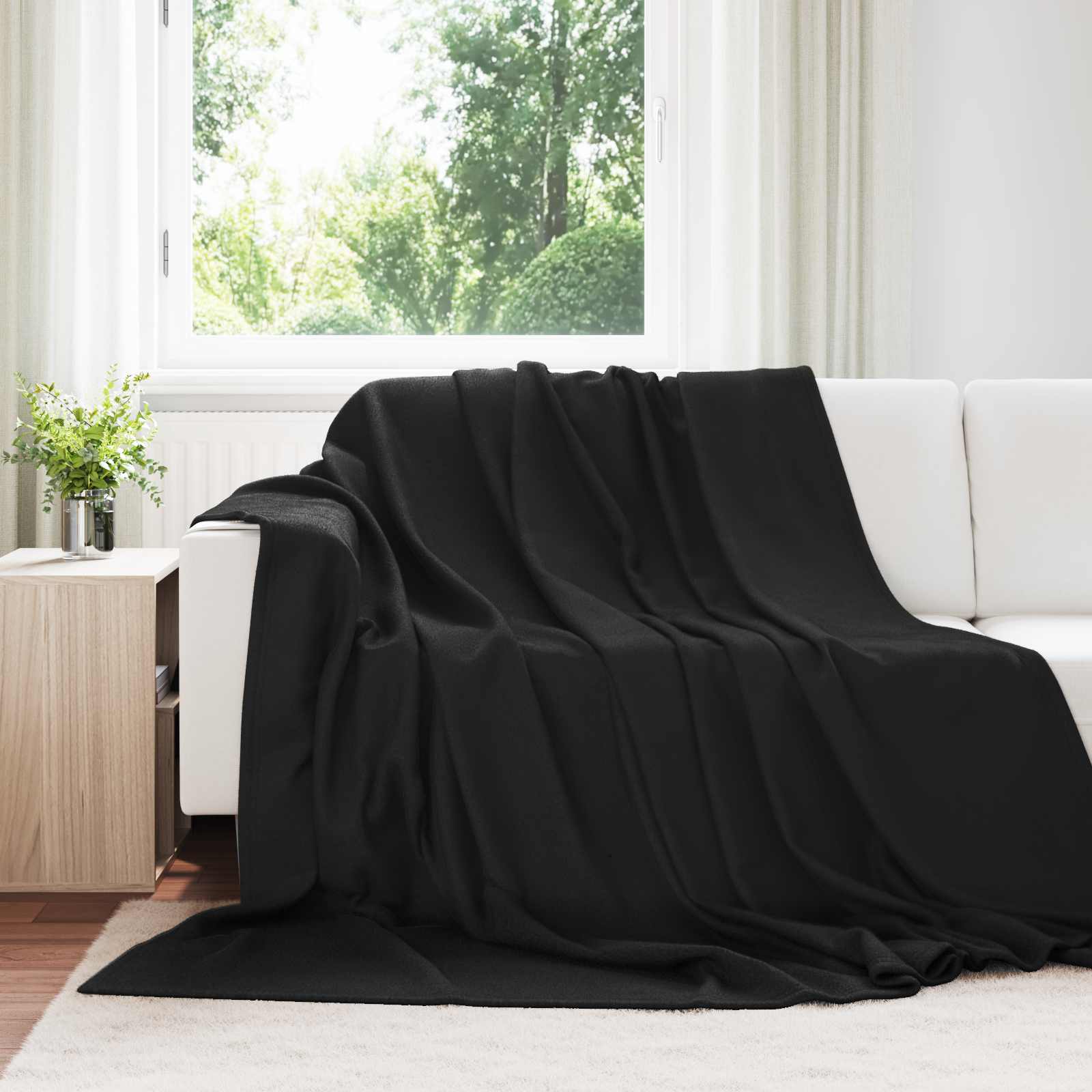Dekica Crna 240 x 220 cm 0.74 kg Runo