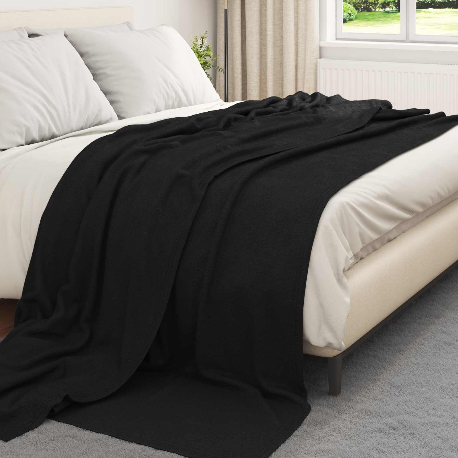 Dekica Crna 240 x 220 cm 0.74 kg Runo