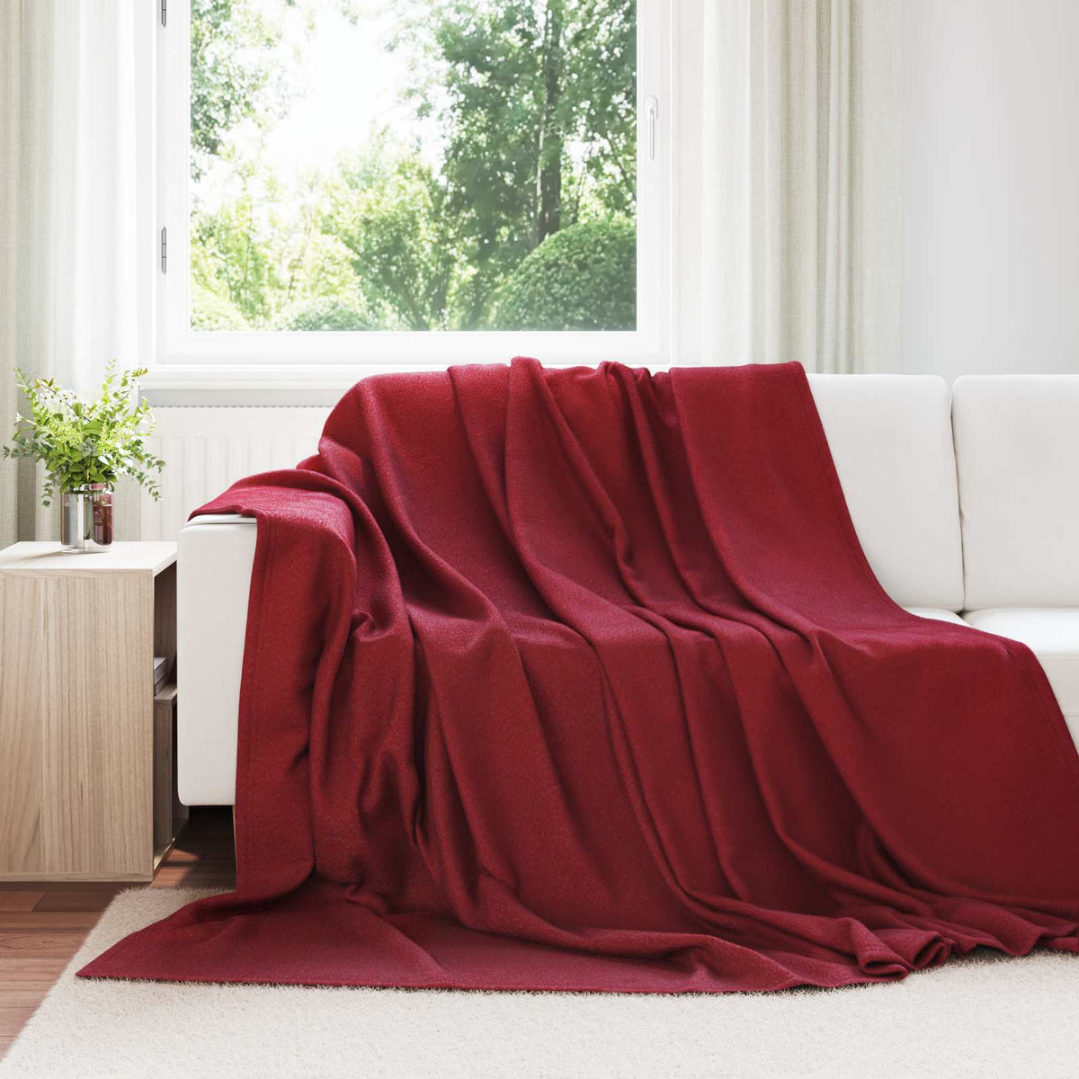 Dekica Bordeaux Crvena 240 x 220 cm 0.74 kg Runo