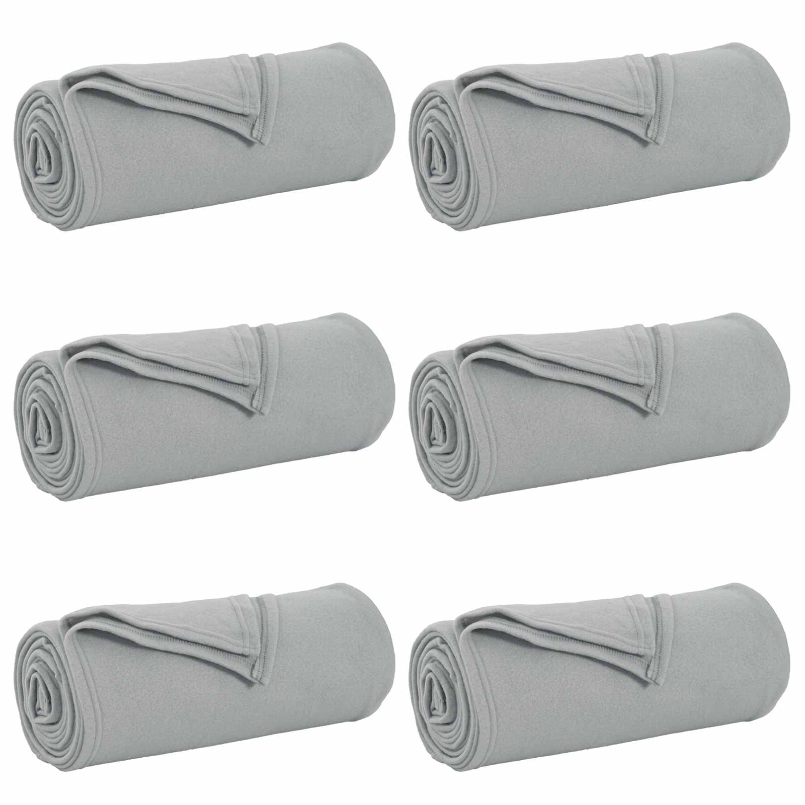 Pokrivači za bacanje 6 pcs Siva 270 x 240 cm Runo