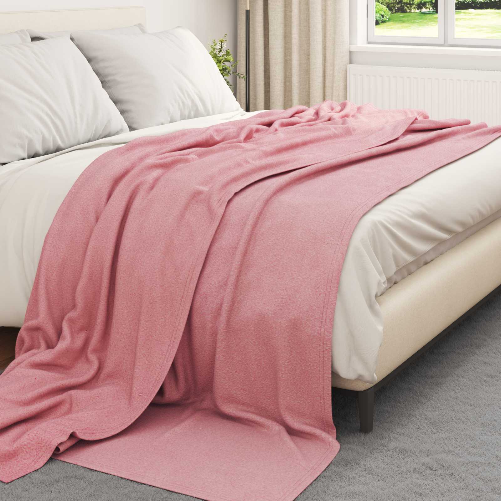 Pokrivači za bacanje 6 pcs Ružičasta 240 x 220 cm Runo