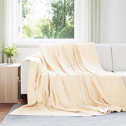 Pokrivači za bacanje 24 pcs Krema 270 x 240 cm Runo