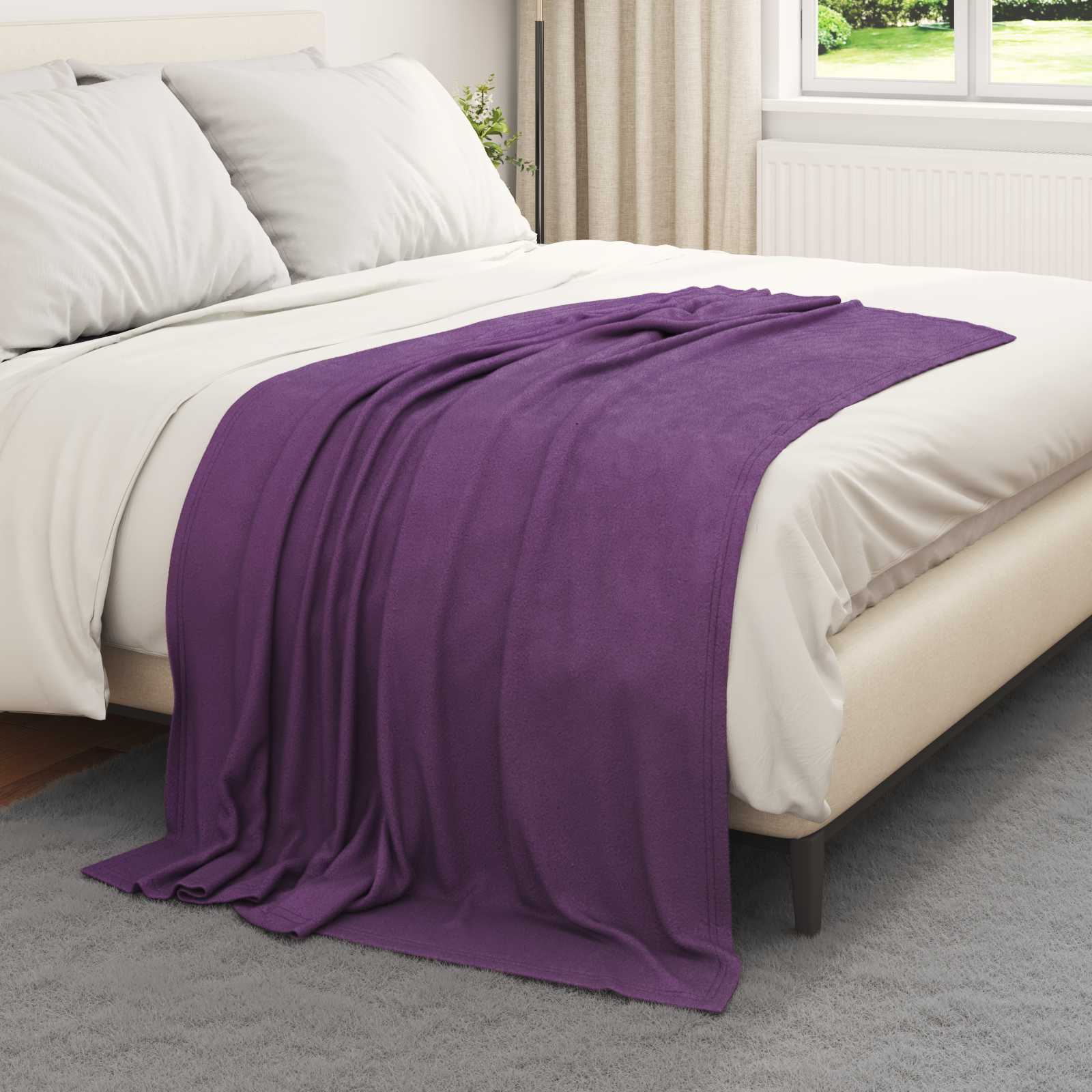 Pokrivači za bacanje 24 pcs Ljubičasta 170 x 130 cm Runo