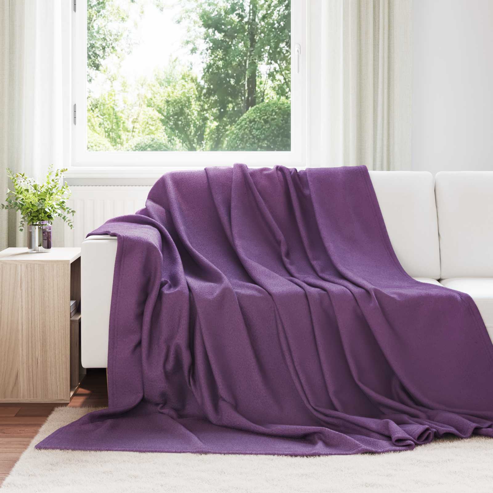 Pokrivači za bacanje 24 pcs Ljubičasta 270 x 240 cm Runo