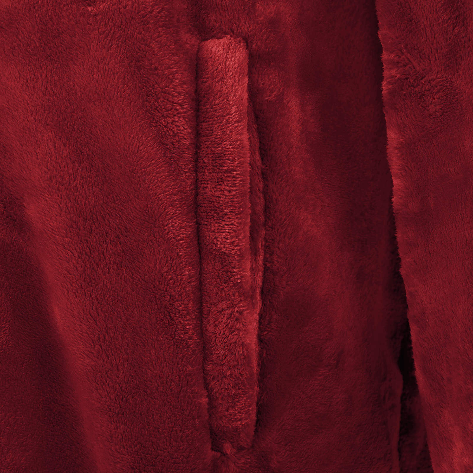 Deka majica s kapuljačom Bordeaux Crvena m Flanel